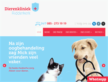 Tablet Screenshot of dierenkliniekridderkerk.nl